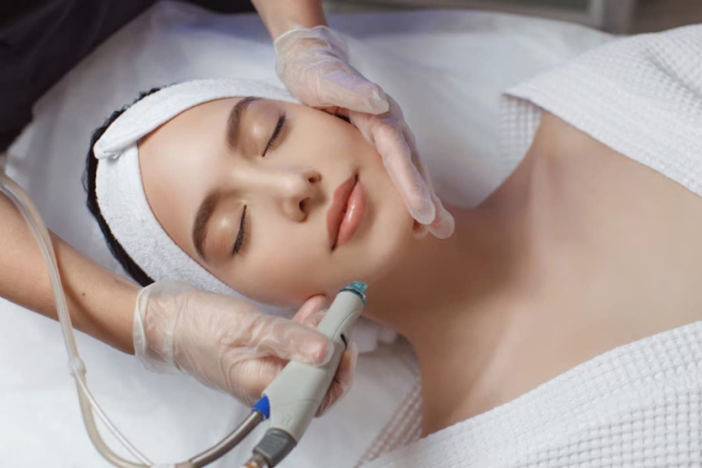 Professional Hydra Facial treatment at a beauty clinic in Dubai